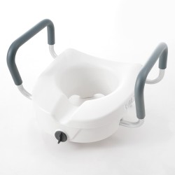 Korotettu WC istuin 127 mm 158 7 kg alumiini pyöreisiin ja pitkänomaisiin WC istuimiin