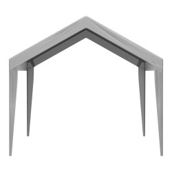 Korvauskattokangas autokatokselle 210 g PE muovikudos 6100x3040 mm harmaa ilman runkoa