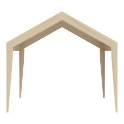 Autokatoksen kattokangas polyeteenikangas 6100 x 3040 mm vedenpitävä aurinkosuojattu beige