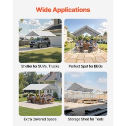 Autotelttapeite 210 g PE 3 x 6 m vedenpitävä UV-suojattu harmaa pallokuminyörit