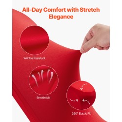 Tuolinpäälliset polyesteri-elastaani 50 kpl punaiset täyspitkät 510x450x950 mm