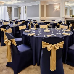 Tuolinpäälliset polyesteri spandex laivastonsiniset 50 kpl sopii enintään 510×450×950 mm