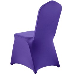 Tuolinsuojukset polyesteri elastaani 50 kpl violetti joustava tasapintaisille tuoleille 510x450x950 mm