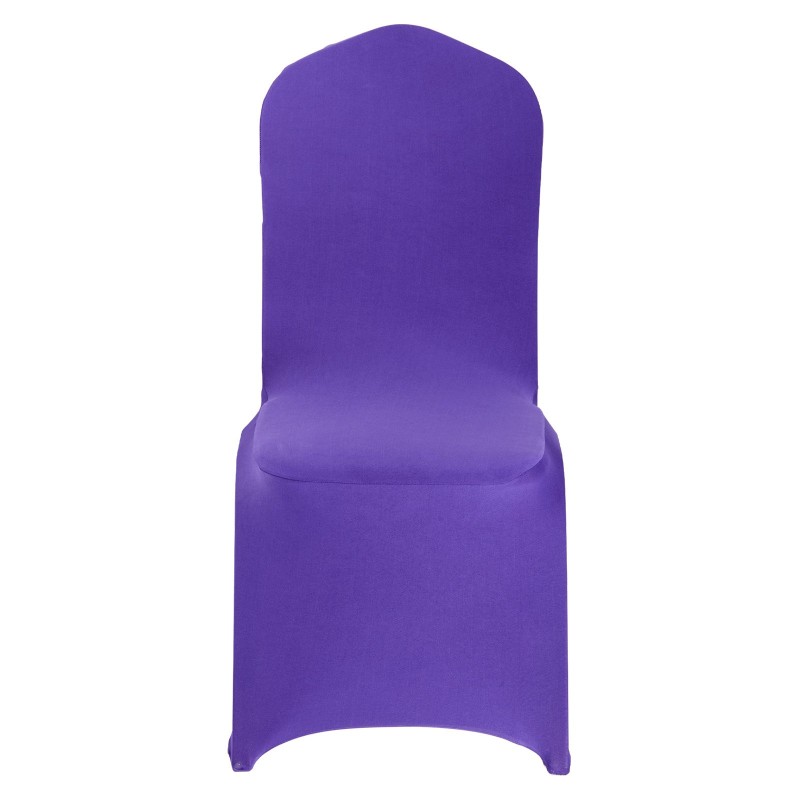 Tuolinsuojukset polyesteri-elastaani 50 kpl violetti joustava tasapintaisille tuoleille 510x450x950 mm