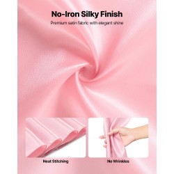 Satiininen tuolinauhapaketti 50 kappaletta 17 cm leveä 275 cm pitkä ruusukulta