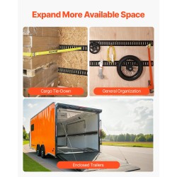 Sidontakiskosarja teräs 4 kpl 1524 mm 907 kg moottoripyörien ja polkupyörien kiinnitykseen