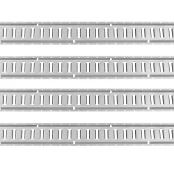 E track kiinnityskiskosarja teräs 1524 mm sisältää 8 kiskoa 8 O rengasta 8 D rengasta