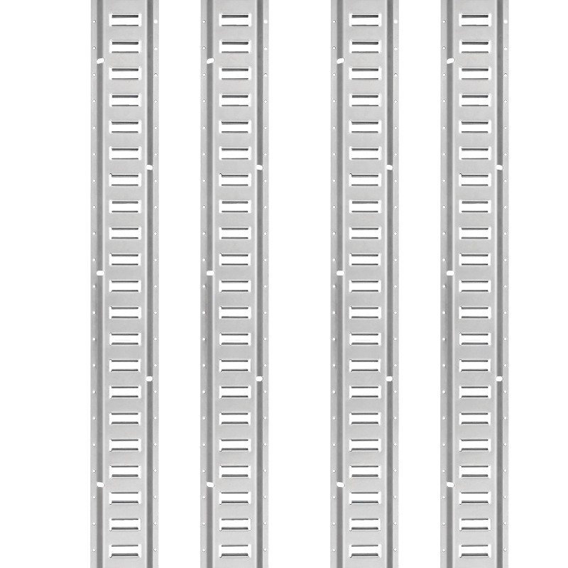 E-track kiinnityskiskosarja teräs 1524 mm sisältää 8 kiskoa 8 O-rengasta 8 D-rengasta