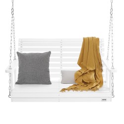 Terassikeinu setripuinen valkoinen 1240x710x600 mm 400 kg kantavuus