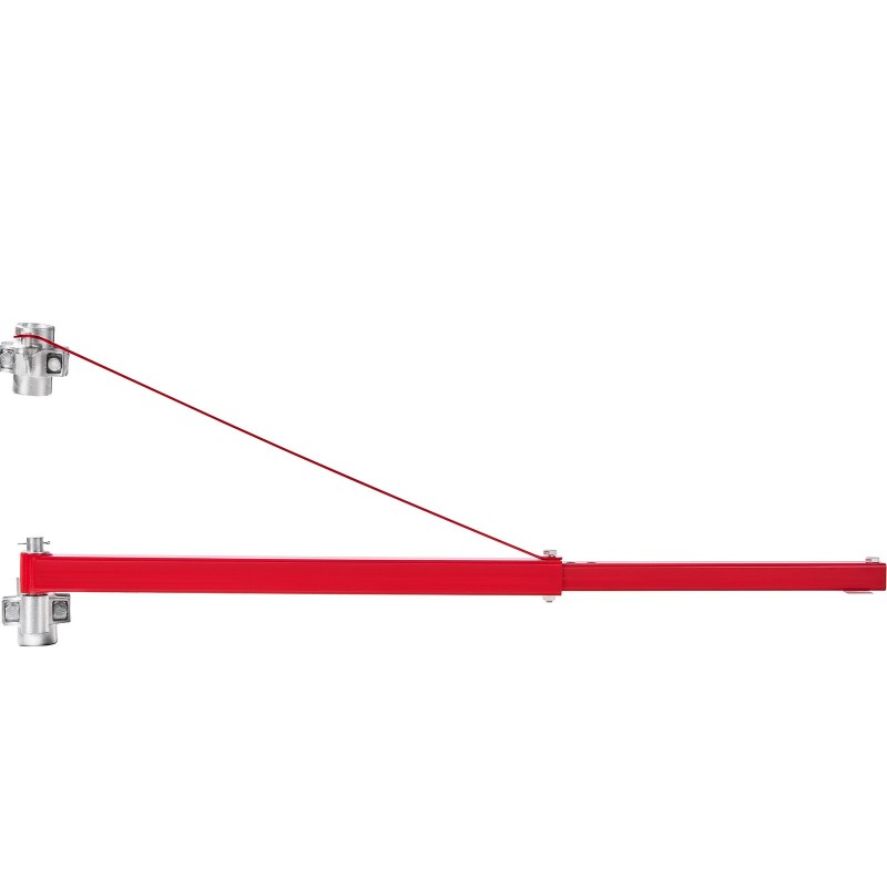 Sähkövinssin tukivarsi hiiliterästä 600 kilon kantavuudella 180 asteen kääntyvä jatkettava putki