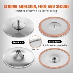 Tankotanssitanko 40 mm teräs säädettävä korkeus pyörivä ja staattinen pinkki