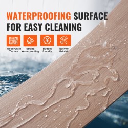 Itsekiinnittyvät vinyylilaatat 914x152 mm 36 kpl 2,5 mm puukuosi vedenpitävä