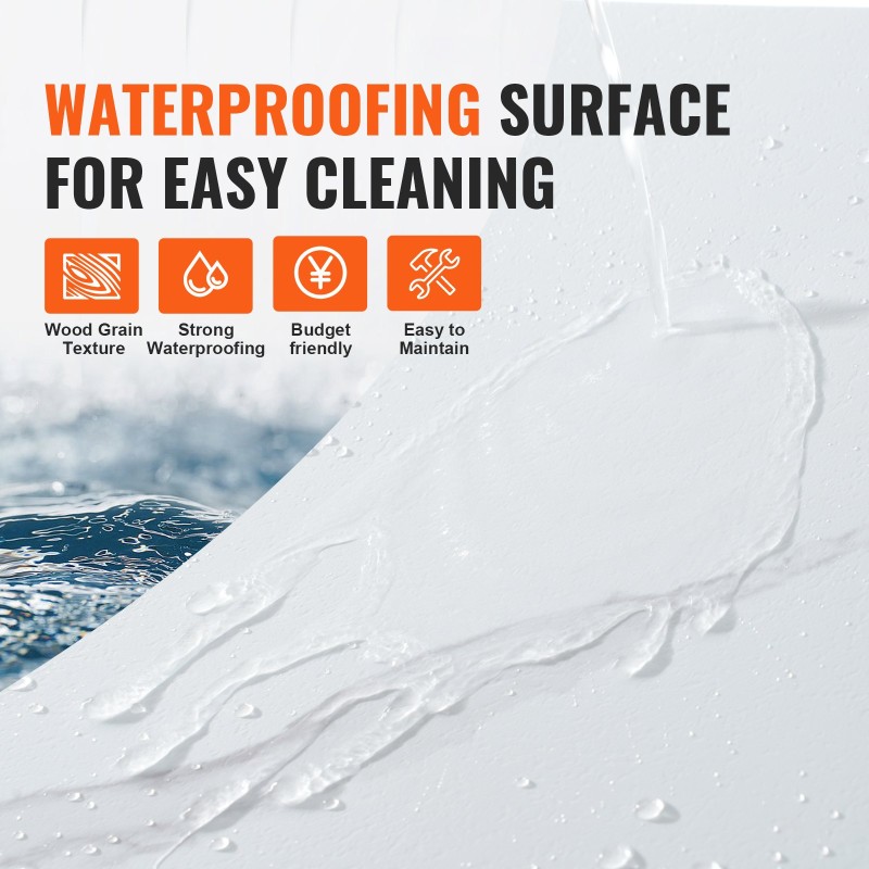 Itsekiinnittyvät vinyylilaatat 305x305 mm 1,5 mm 50 kpl valkoinen marmorikuvio