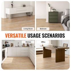 Vinyylilaatat napsautuslukittavat 1220×185 mm 5,5 mm 10 kpl luonnollinen puunsyykuvio