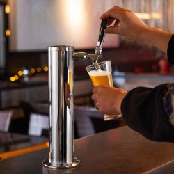 Yhden hanan oluttornisarja ruostumattomasta teräksestä kotikäyttöön esiasennettu letku