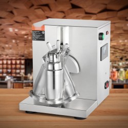 Maitotee ja milkshakesekoitin ammattikäyttö 120 W ruostumaton teräsrunko 750 ml