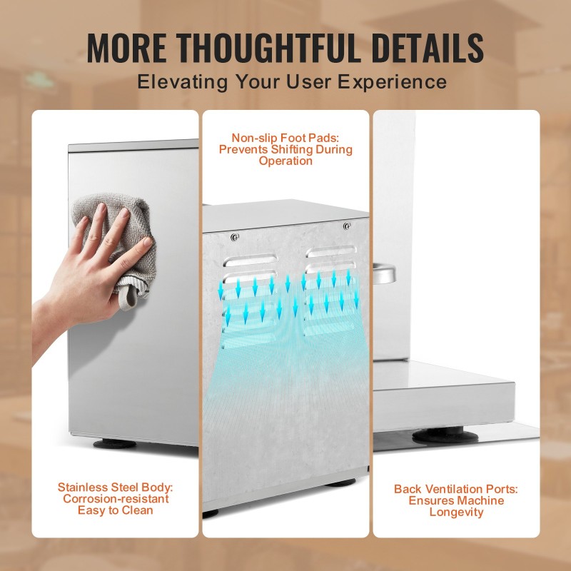 Kaksipäinen milkshakeri ruostumattomasta teräksestä valmistettu kaksi 750 ml kulhoa ammattikäyttöön