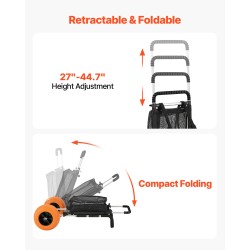 Rantakärry alumiinirunkoinen 29.9 x 15.4 tuuman kuljetustaso 12 tuuman täyskumipyörillä rantakäyttöön