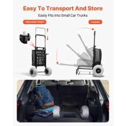 Rantavaunu teräsrunko 20.1 x 14.6 tuumaa 9 tuuman ilmapallorenkaat 75 kg