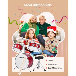 Rumpusetti 3-osainen 14 tuuman punainen poppeli säädettävä jakkara kapulat