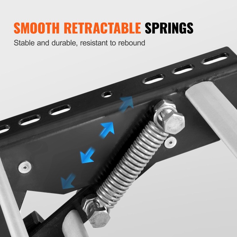 Matkailuauton 2-portaiset manuaaliset alumiiniaskelmat 199,58 kg kantavuus