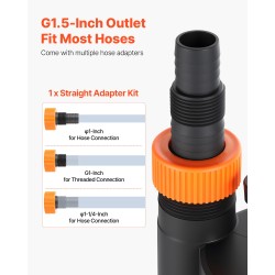 Uppopumppu PP-GF20 ja ABS 690W 17500 l/h 9 m nostokorkeus automaattinen uimurikytkin