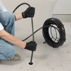 Jaksotettu viemärin puhdistuskaapeli 30,5 m 16 mm 65Mn jousiteräs 7 leikkuupäätä