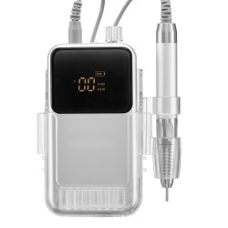 Johdoton sähköinen kynsipora alumiinirunko harjaton moottori 2500 mAh 6 hiomapäänterää 50 hiomanauhaa