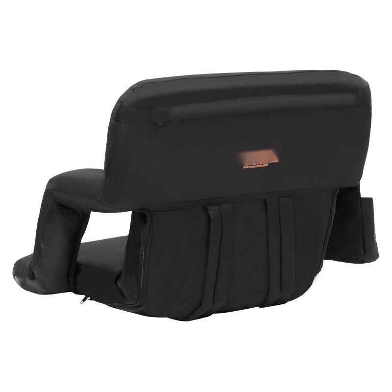 Taittuva pehmustettu stadionistuin selkänojalla vedenpitävä kangas olkahihnalla sivukahvalla taskuilla yksi kappale