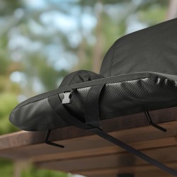 Taitettava stadionistuin 6-portaisella selkänojalla käsinojilla 69,85 mm tyyny musta