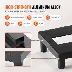 Kitarapedaalilauta 6063-alumiiniseos 380 x 145 mm 4–6 pedaalille kantolaukulla