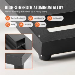 Kitarapedaalilauta 6063-alumiiniseos 508 x 280 mm 10–12 pedaalille keikoille