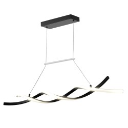 LED-riippuvalaisin 24W himmennettävä 3000–6000K metallirunko silikonivarjostin kaukosäädin keittiöön