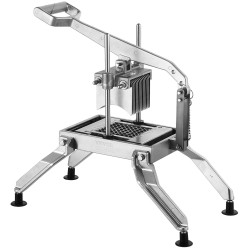 Manuaalinen vihannesleikkuri alumiiniseosrunko 420J1 ruostumattomat terät 3/8 ja 3/16 tuumaa liukumattomilla imukuppijaloilla