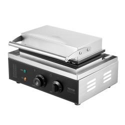 Vohvelitikkukone 6-paikkainen 1500W ruostumaton teräs tarttumaton paistopinta kahviloihin ja kotiin