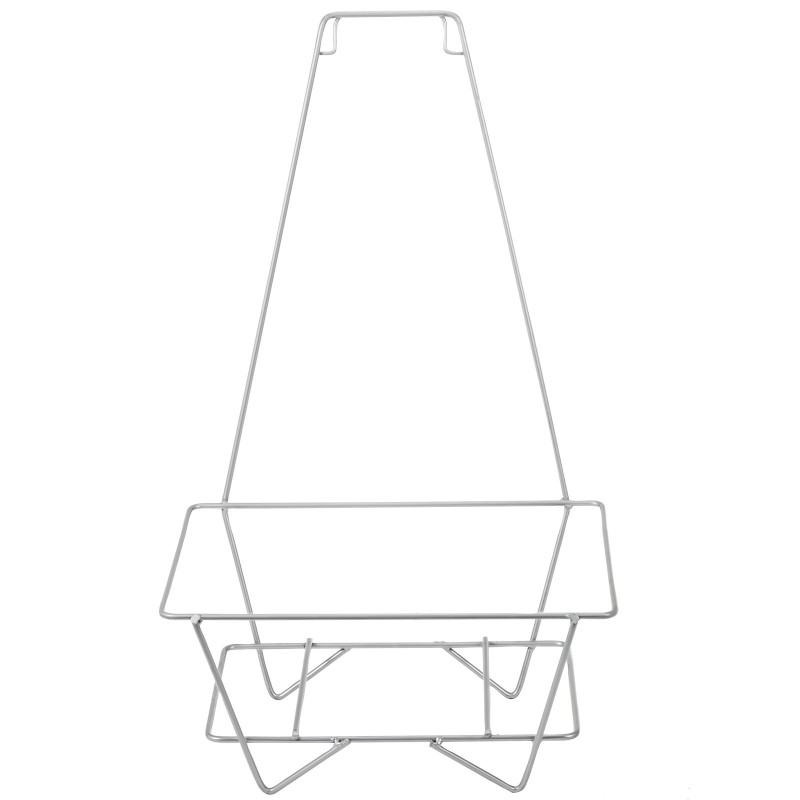 Metalliset mustat ostoskorit 12 kpl 41 x 31 x 18 cm rautatelineellä