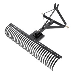 Hinattava kolmipistekiinnitteinen sammaläes teräsrunkoinen 1525 mm 32 piikkiä