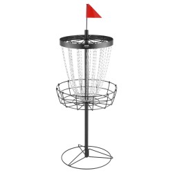 Frisbeegolf kori teräs kaksikymmentäneljä galvanoitua ketjua musta sisä ja ulkokäyttöön