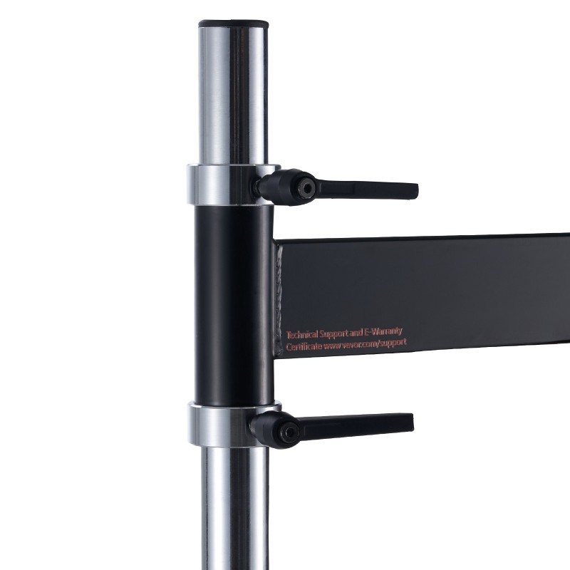 Seinään asennettava nyrkkeilytanko 360 asteen pyörivä hiiliteräsrunko korkeussäädettävä musta