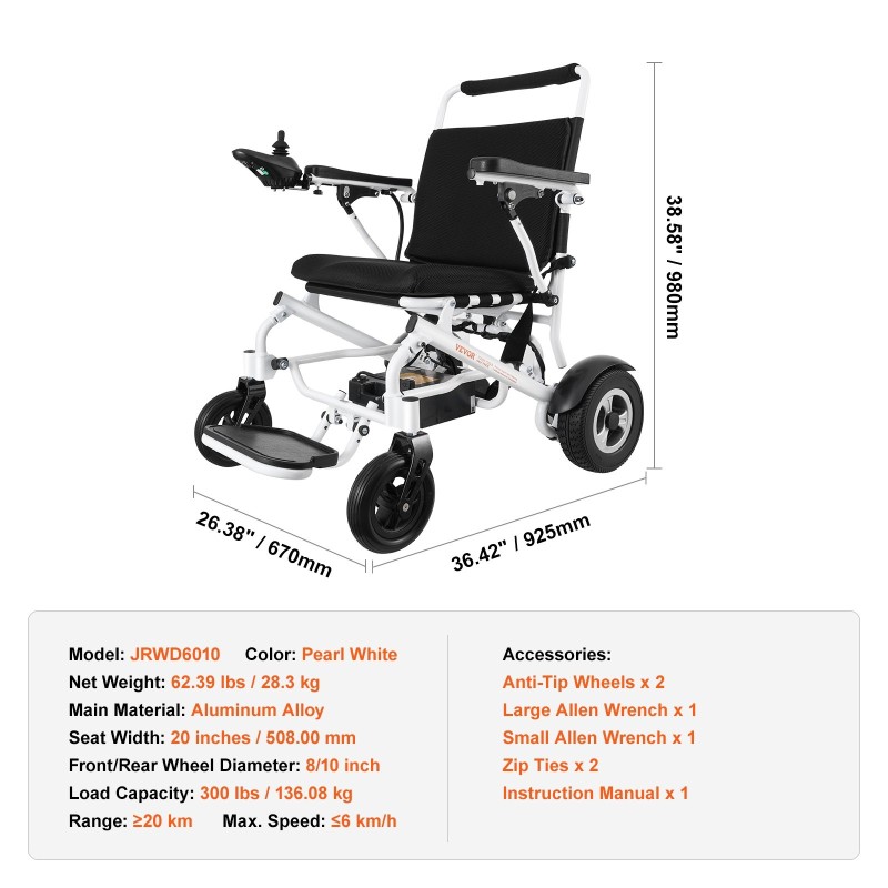 Sähköpyörätuoli alumiiniseosrunko yhden painikkeen taittotoiminto 50,8 cm istuinleveys 136 kg kantavuus
