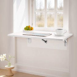 Seinään kiinnitettävä taittopöytä lastulevy 600 x 400 mm kantaa 23 kg