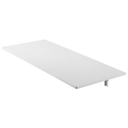 Seinään kiinnitettävä lastulevyinen taittopöytä 110 x 46 cm rautakiinnikkeillä