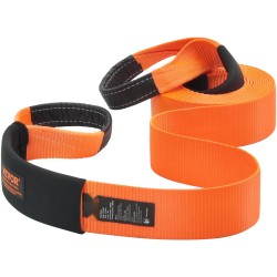 Raskaan käytön vetoliinasarja polyesteri 9,1 m 16329 kg murtolujuus suojahihat D-renkaat