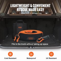 Polyesterinen vetoliina 7,6 cm leveä 9,1 m pitkä 16329 kg murtolujuus shakkelit