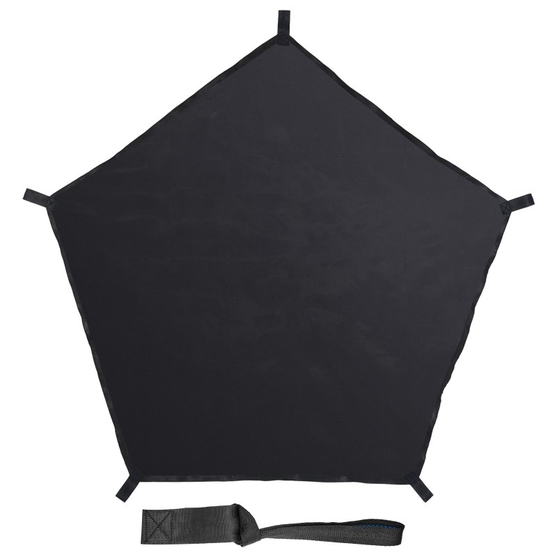 Riippumatto kiipeilykupoliin 10 ft musta PP-verkko kantavuus 158 kg lapsille