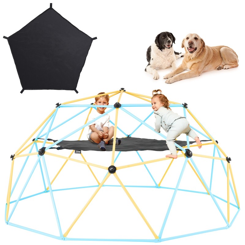 Riippumatto kiipeilykupoliin 10 ft musta PP-verkko kantavuus 158 kg lapsille