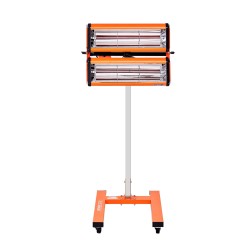 Infrapunakuivauslamppu 2200W ajastin 1 60 min säädettävä korkeus liikuteltava jalusta pyörillä