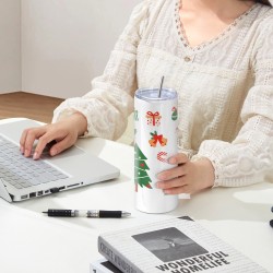 Sublimaatiotermomukit suorat tyhjiöeristetyt 8 kpl 591 ml ruostumattomasta teräksestä