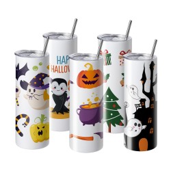 Kaksiseinäiset sublimaatiomukit ruostumatonta terästä 591 5 ml 24 kappaletta lämpösiirtoon