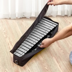 Kellopeli 32-koskettiminen alumiinisilla kielillä puupohjalla kapuloilla ja kantolaukulla